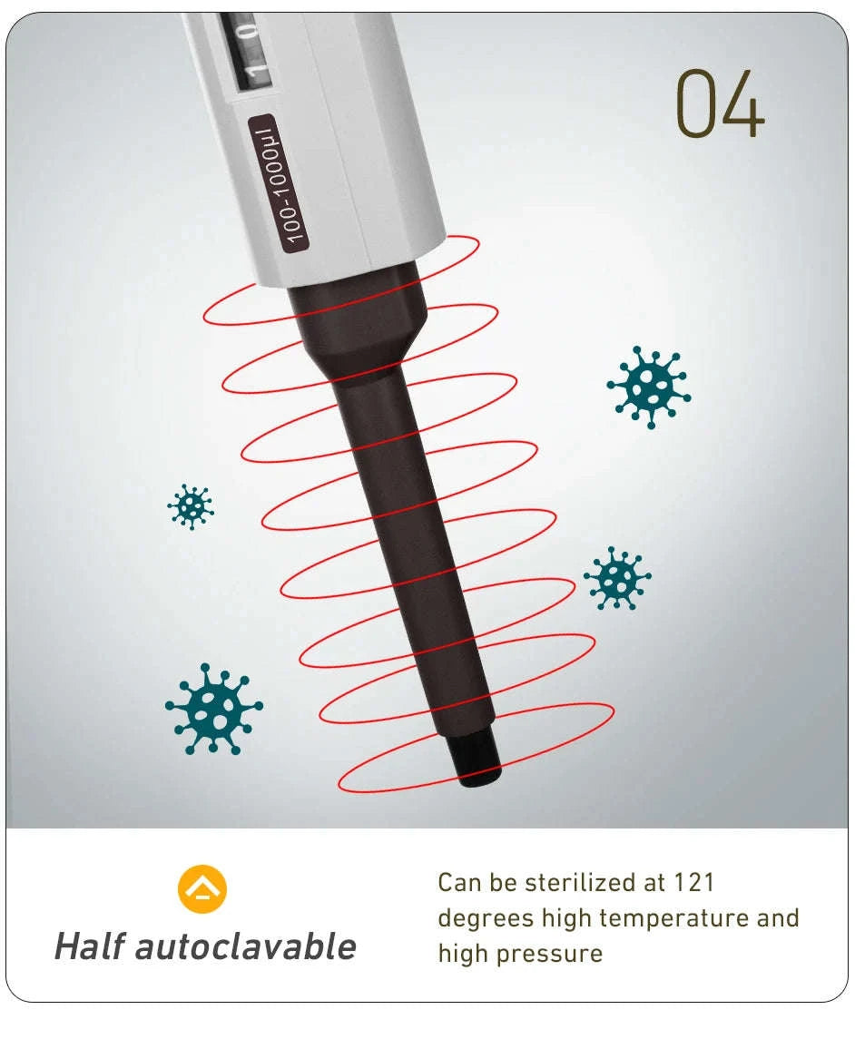 Laboratory Micro Pipette Gun, Single Channel, Adjustable Volume-100-1000ul