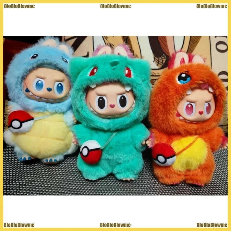 Labubu 17cm Doll Clothes Outfit Set – Cute Character Styles-Eevee / United States
