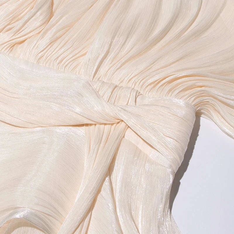 Lace-Up Patchwork Mini Dress-LIGHTPINK / S