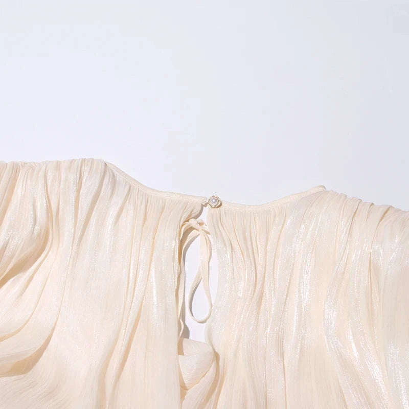 Lace-Up Patchwork Mini Dress-LIGHTPINK / S