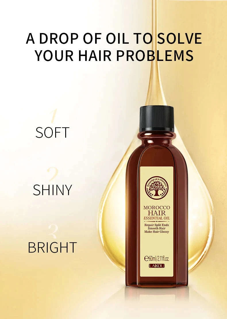 LAIKOU Moroccan Argan Hair Essence Oil 60ml-60ml