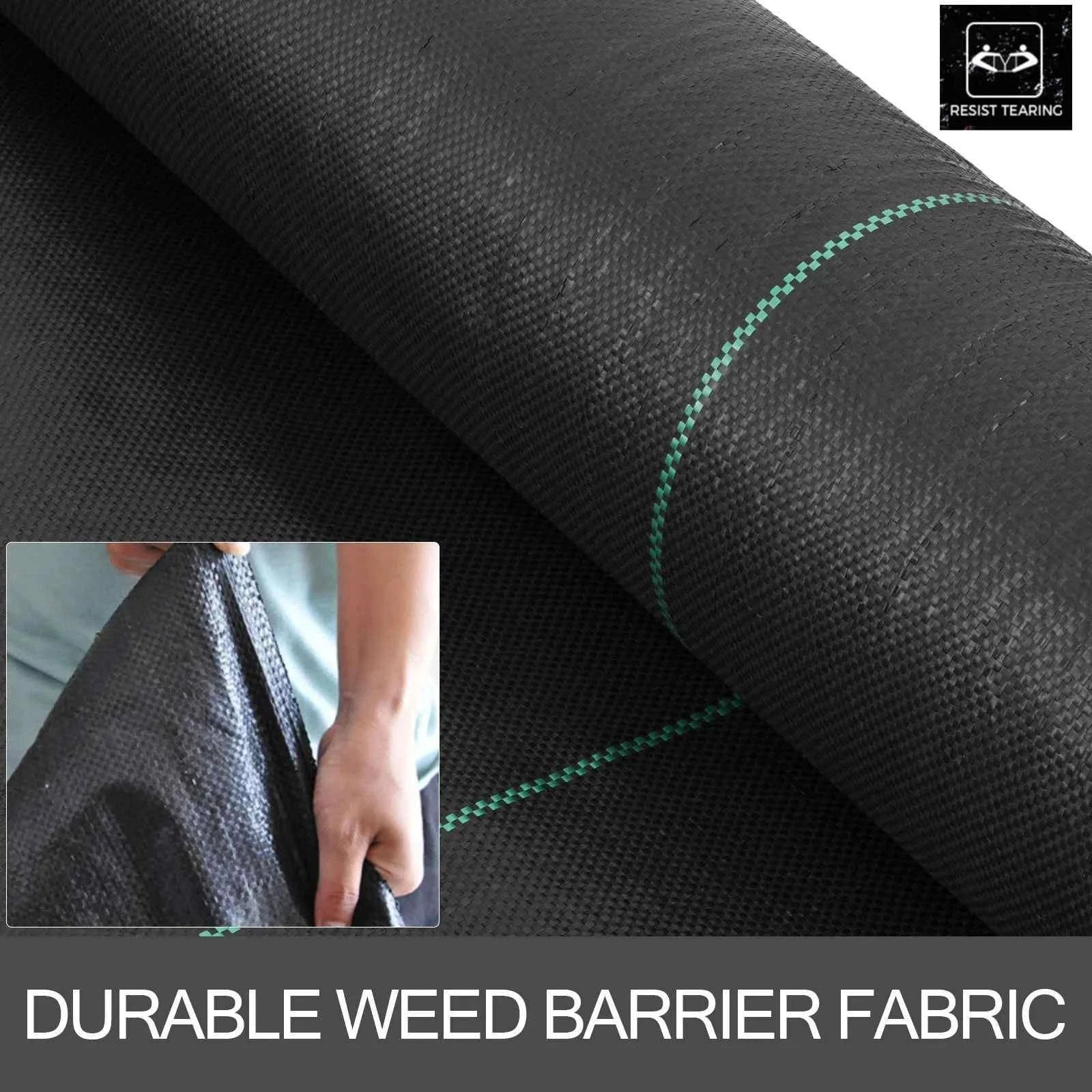 Landscape Fabric 6 ft x 300 ft Heavy Duty Weed Barrier-black / 6x300 feet / spain