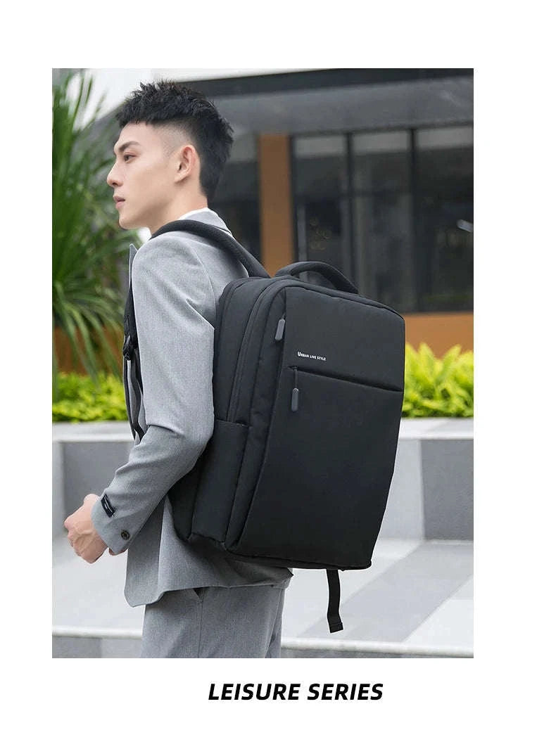 Laptop Backpack 17.3 Inch Large-Capacity Waterproof Travel Bag-Light Gray / 17.3