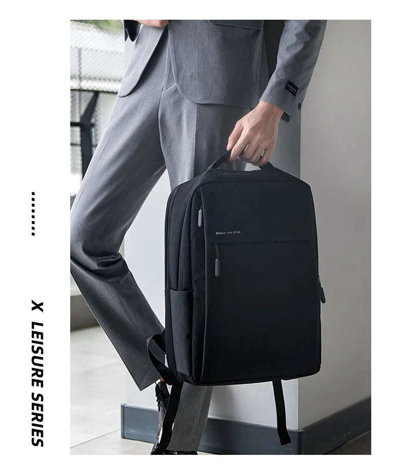 Laptop Backpack 17.3 Inch Large-Capacity Waterproof Travel Bag-Light Gray / 17.3