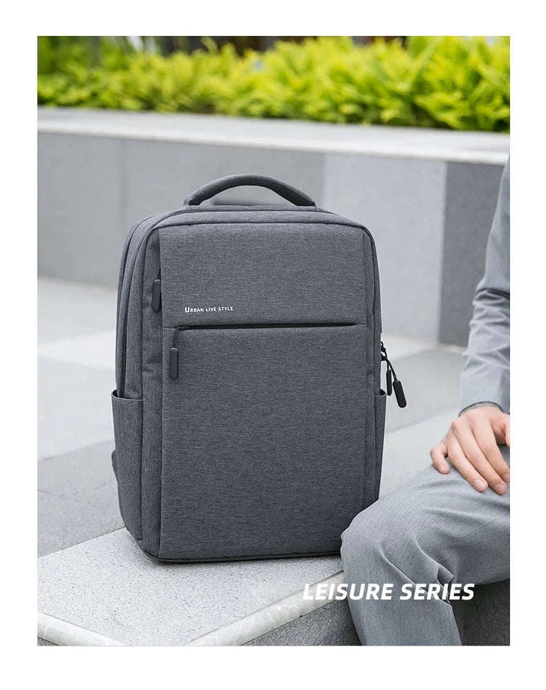 Laptop Backpack 17.3 Inch Large-Capacity Waterproof Travel Bag-Light Gray / 17.3