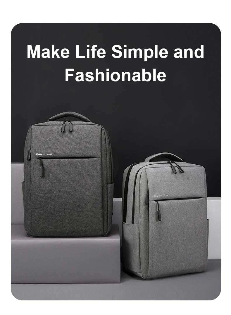 Laptop Backpack 17.3 Inch Large-Capacity Waterproof Travel Bag-Light Gray / 17.3