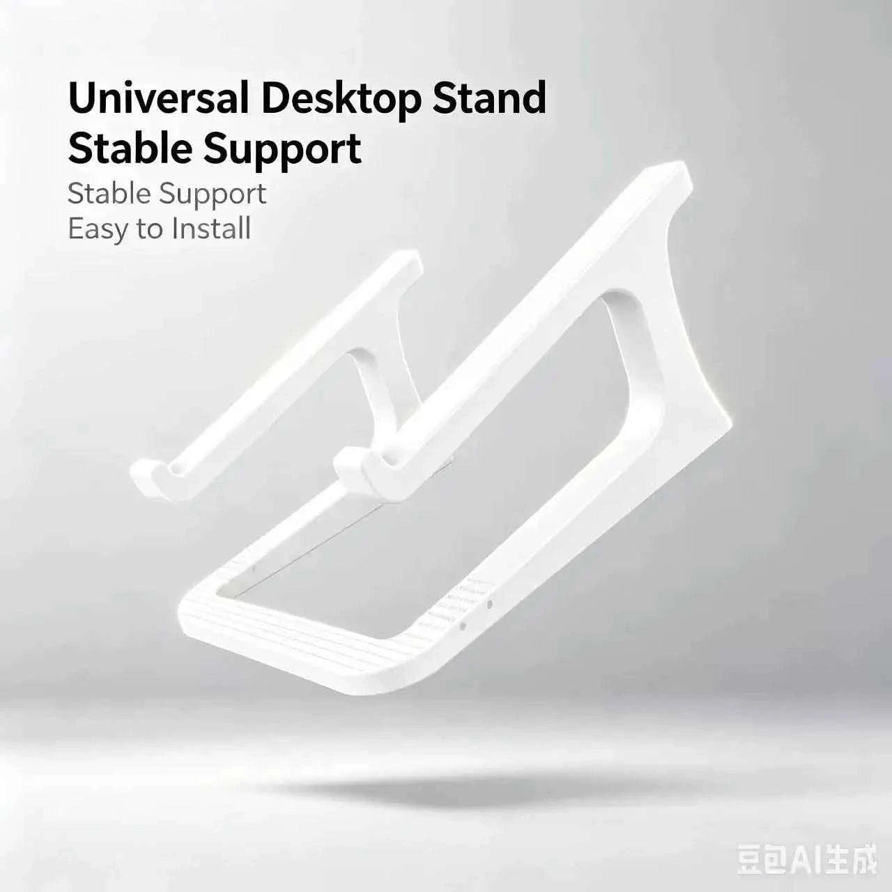 Laptop Stand with Keyboard Tray-white / China Mainland