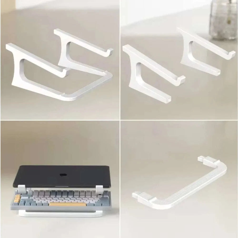 Laptop Stand with Keyboard Tray-white / China Mainland