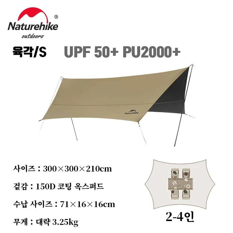 Large 17㎡ Camping Sun Shelter for 10–12 People Outdoor Awning-M / Poland