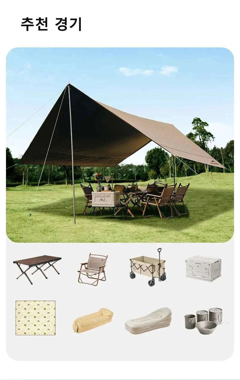 Large 17㎡ Camping Sun Shelter for 10–12 People Outdoor Awning-M / Poland