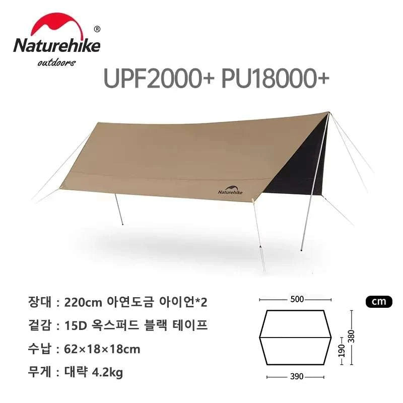 Large 17㎡ Camping Sun Shelter for 10–12 People Outdoor Awning-M / Poland