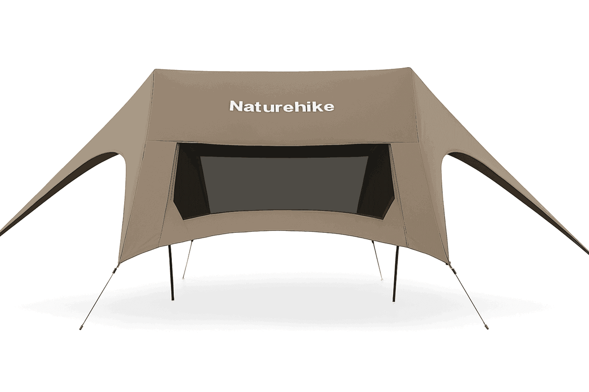 Large Camping Sun Shelter Awning 12–18 Person Waterproof Canopy-M