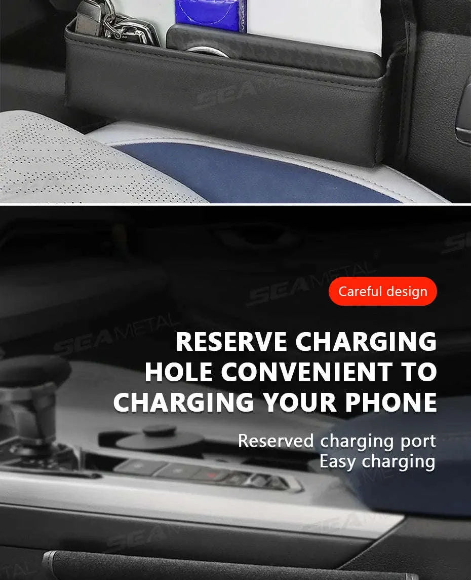 Large-Capacity Car Seat Gap Organizer-Black 1pc