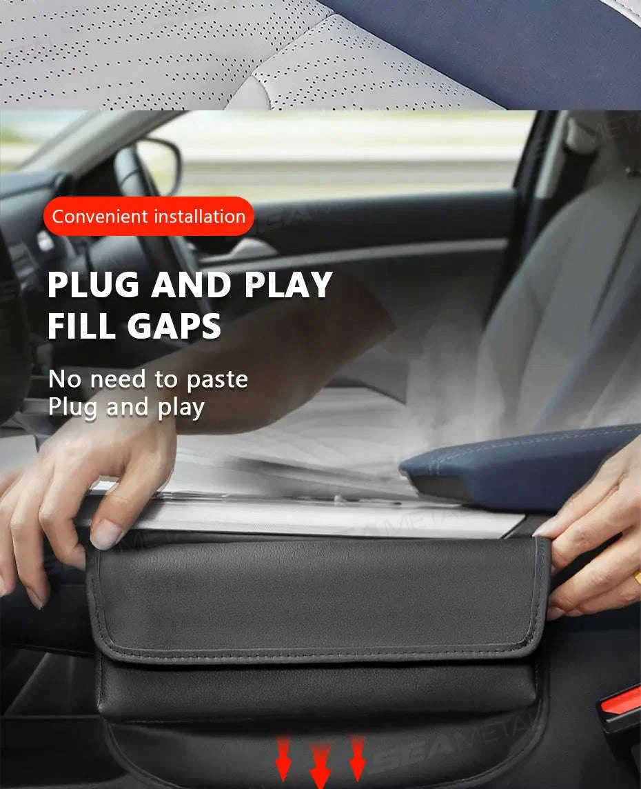 Large-Capacity Car Seat Gap Organizer-Black 1pc