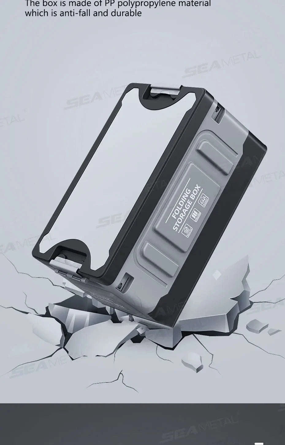 Large-Capacity Foldable Trunk Storage Box 61L-No waterproof bag