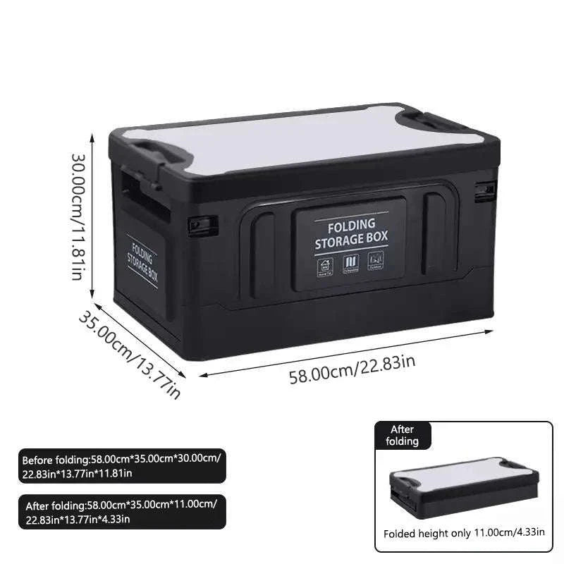 Large-Capacity Foldable Trunk Storage Box 61L-No waterproof bag