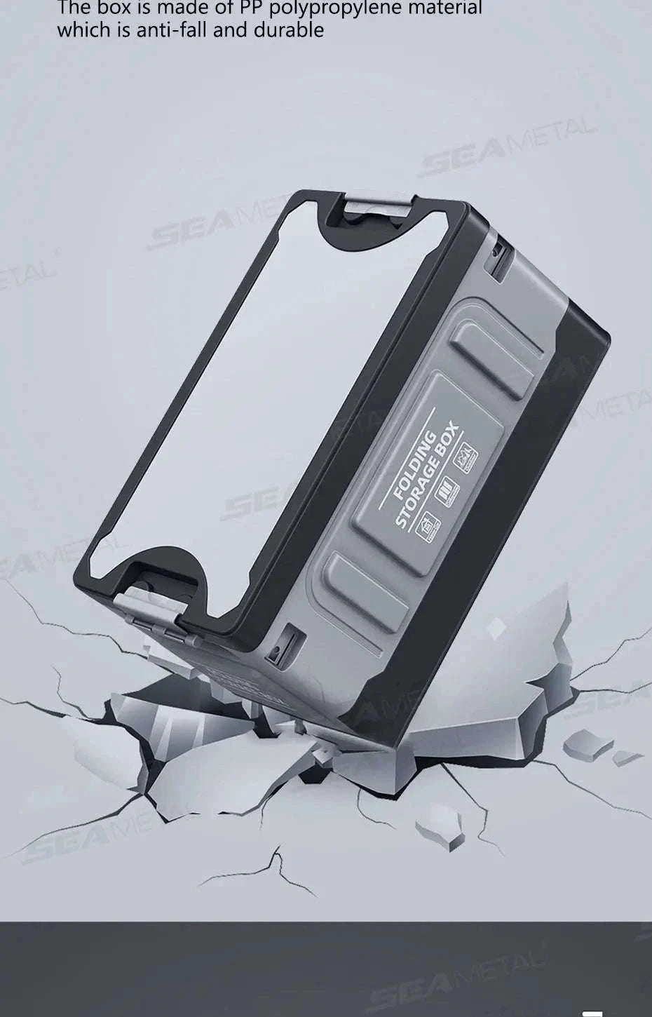 Large-Capacity Foldable Trunk Storage Box 61L-No waterproof bag