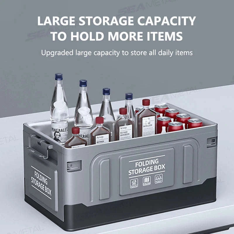 Large-Capacity Foldable Trunk Storage Box 61L-No waterproof bag