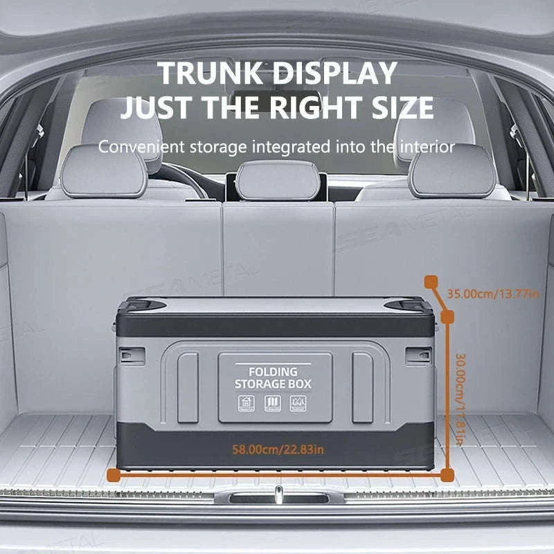 Large-Capacity Foldable Trunk Storage Box 61L-No waterproof bag