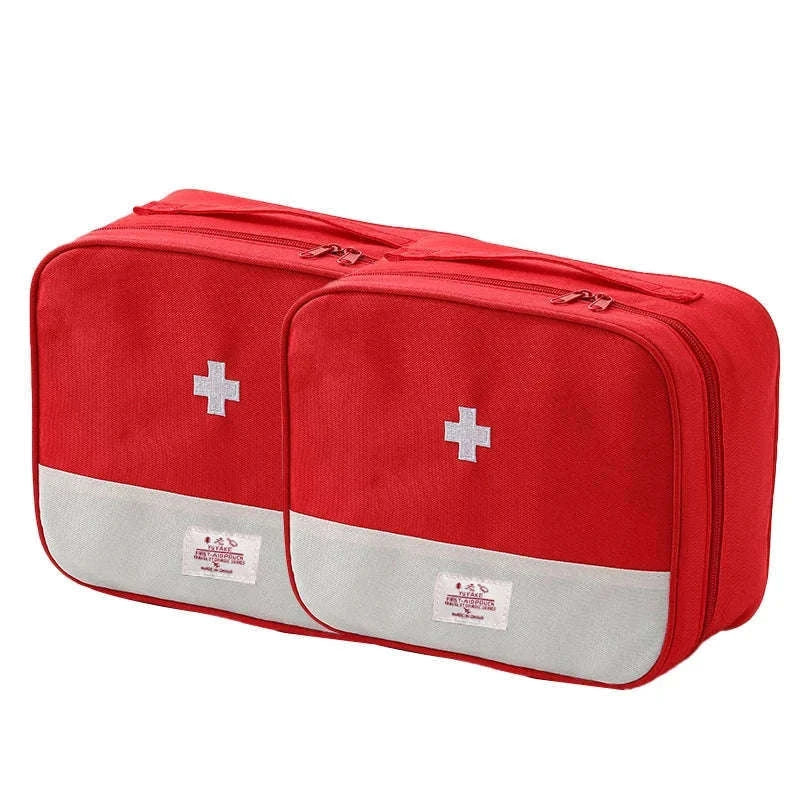 Large Capacity Medicine Bag – Portable Medical Storage Organizer-One size / Blue