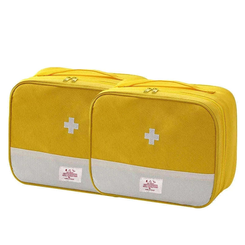 Large Capacity Medicine Bag – Portable Medical Storage Organizer-One size / Blue