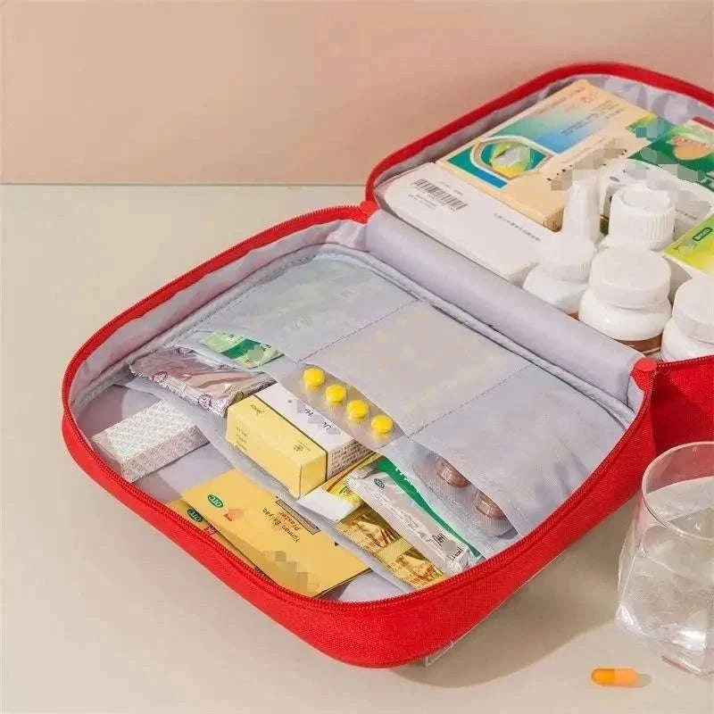 Large Capacity Medicine Bag – Portable Medical Storage Organizer-One size / Blue