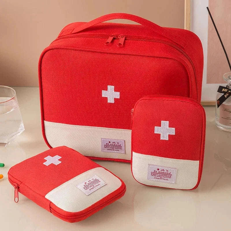 Large Capacity Medicine Bag – Portable Medical Storage Organizer-One size / Blue