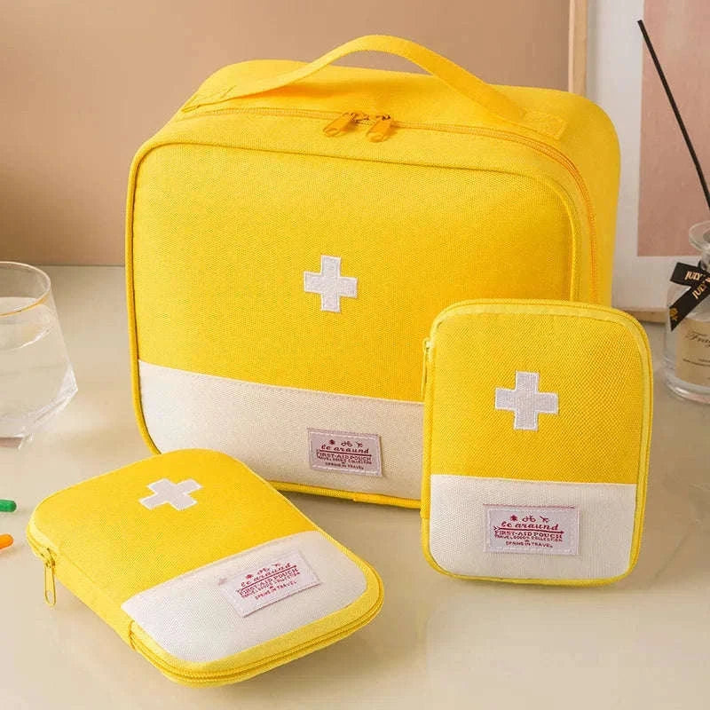 Large Capacity Medicine Bag – Portable Medical Storage Organizer-One size / Blue