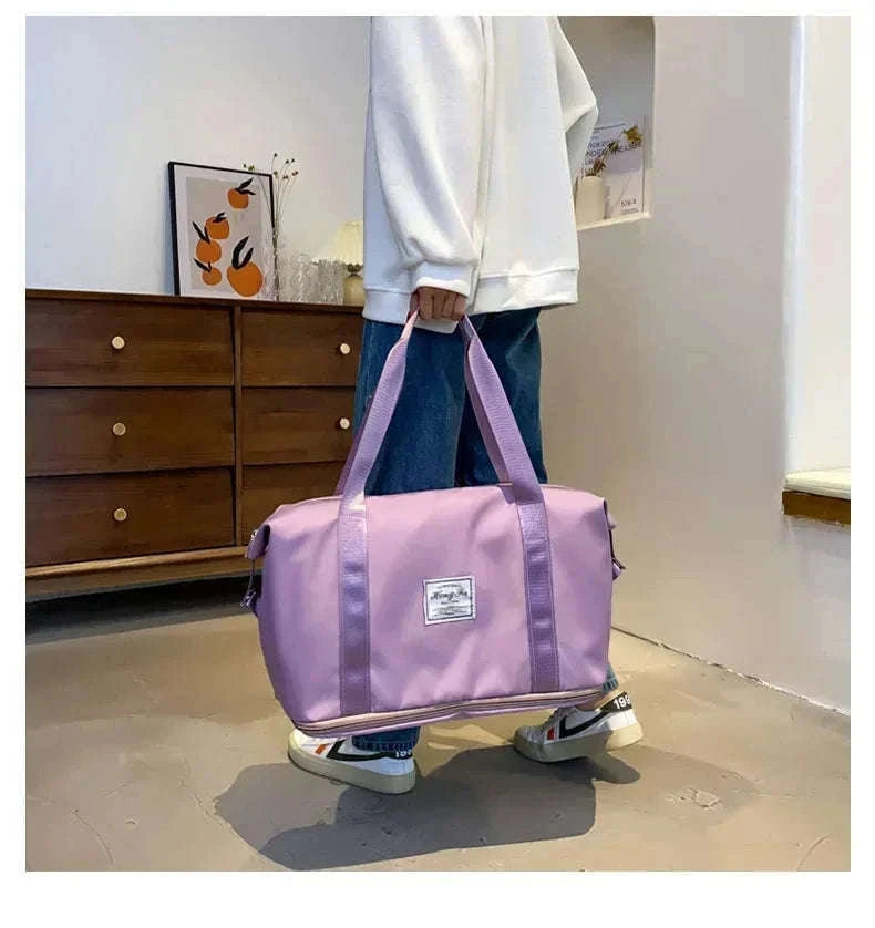 Large-Capacity Travel Bag for Women with Handle-Pink