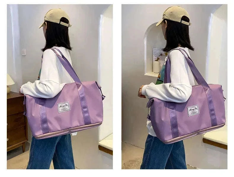 Large-Capacity Travel Bag for Women with Handle-Pink