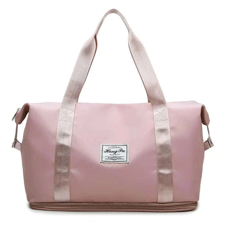 Large-Capacity Travel Bag for Women with Handle-Pink
