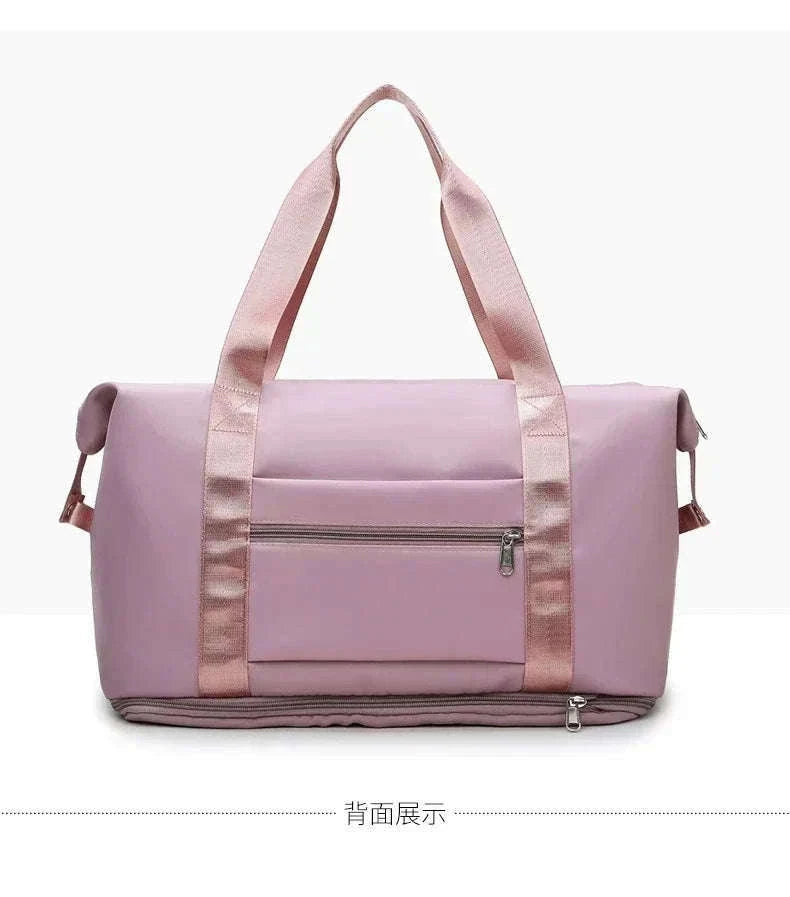 Large-Capacity Travel Bag for Women with Handle-Pink