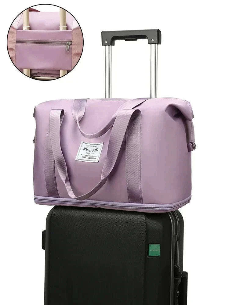 Large-Capacity Travel Bag for Women with Handle-Pink
