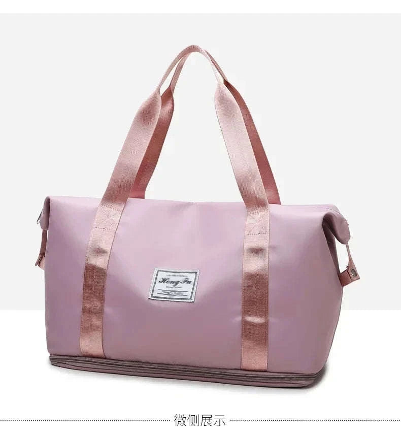 Large-Capacity Travel Bag for Women with Handle-Pink