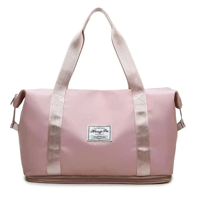 Large-Capacity Travel Bag for Women with Handle-Pink