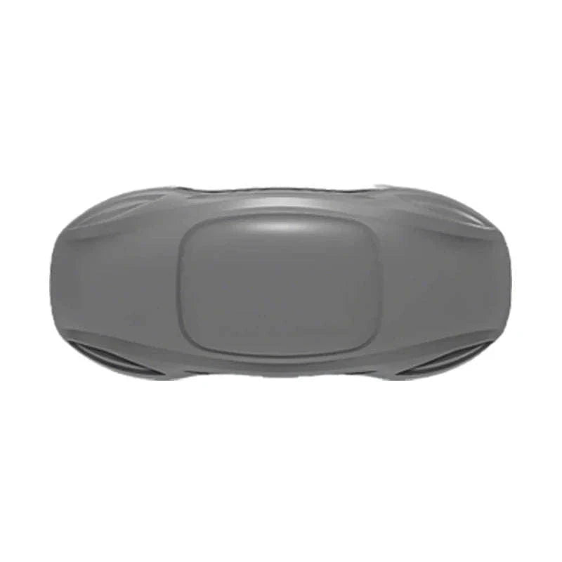 Large Car Glasses Holder Clip on Sun Visor Anti Scratch Flocking Layer-Brown