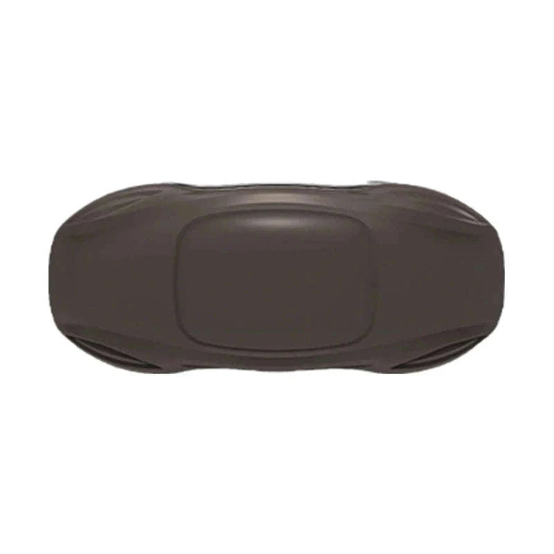 Large Car Glasses Holder Clip on Sun Visor Anti Scratch Flocking Layer-Brown
