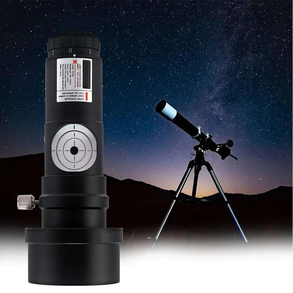 Laser Collimation Eyepiece for Newtonian Telescopes with Adapter Ring-black