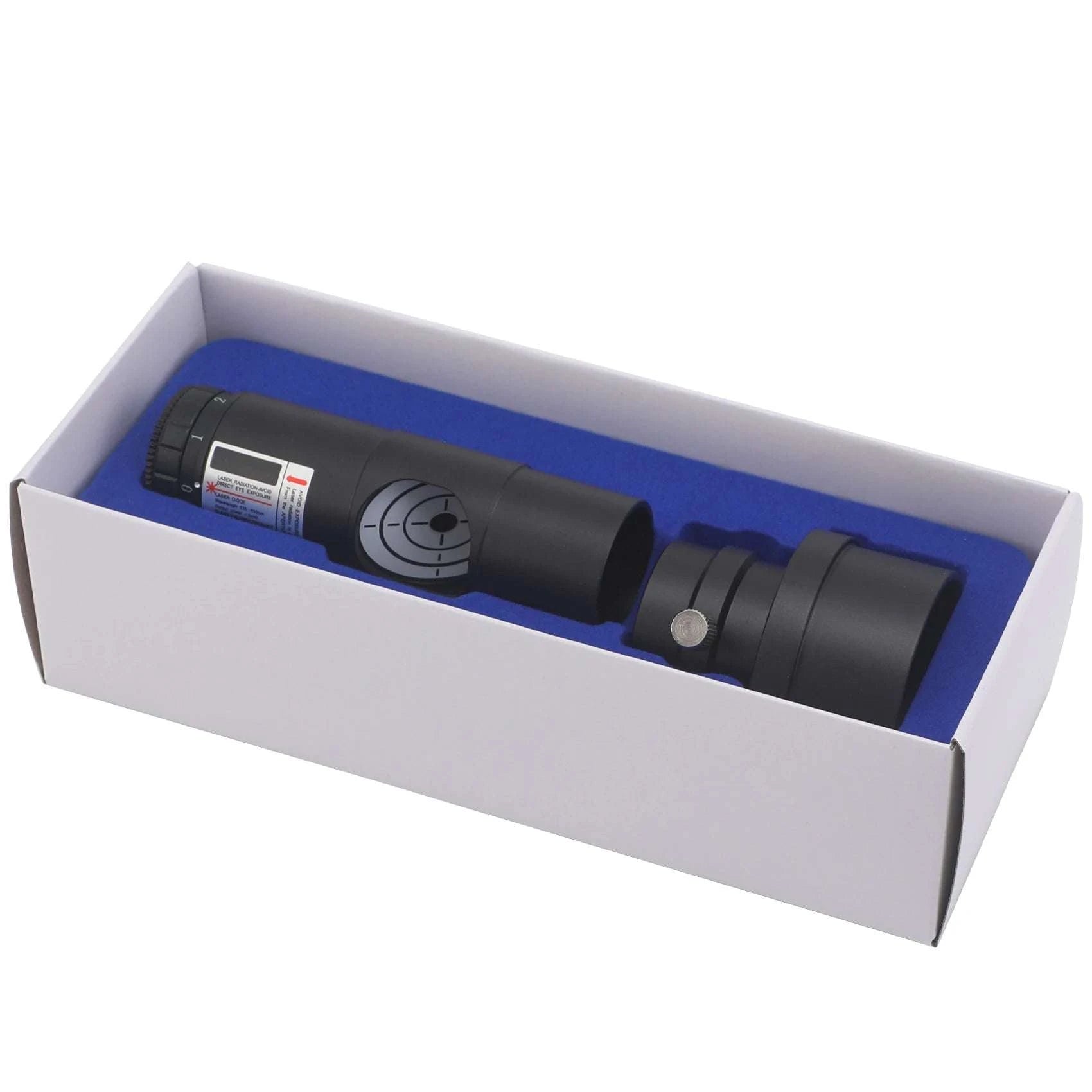 Laser Collimation Eyepiece for Newtonian Telescopes with Adapter Ring-black