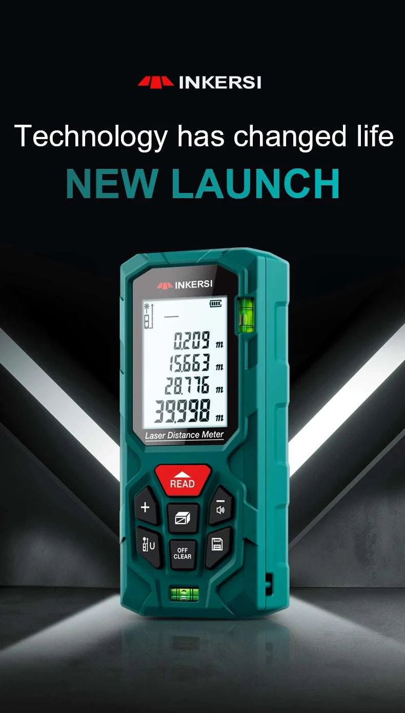 Laser Distance Meter 40M–120M ±2mm Digital Rangefinder Tool-KE70 70m