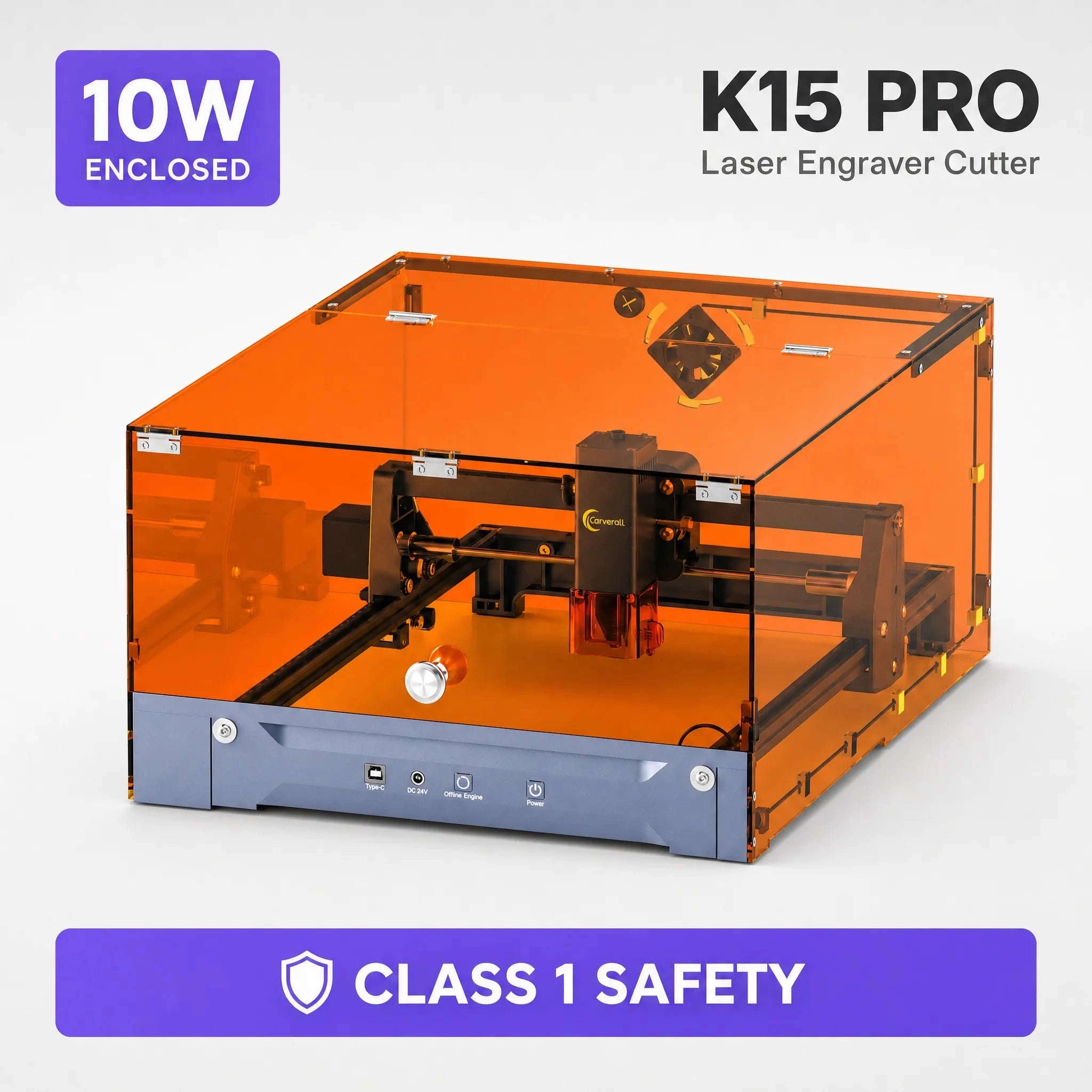 Laser Engraving Machine 5W 10W Free App Control Diode Engraver Cutter-10W Cover and Table / spain