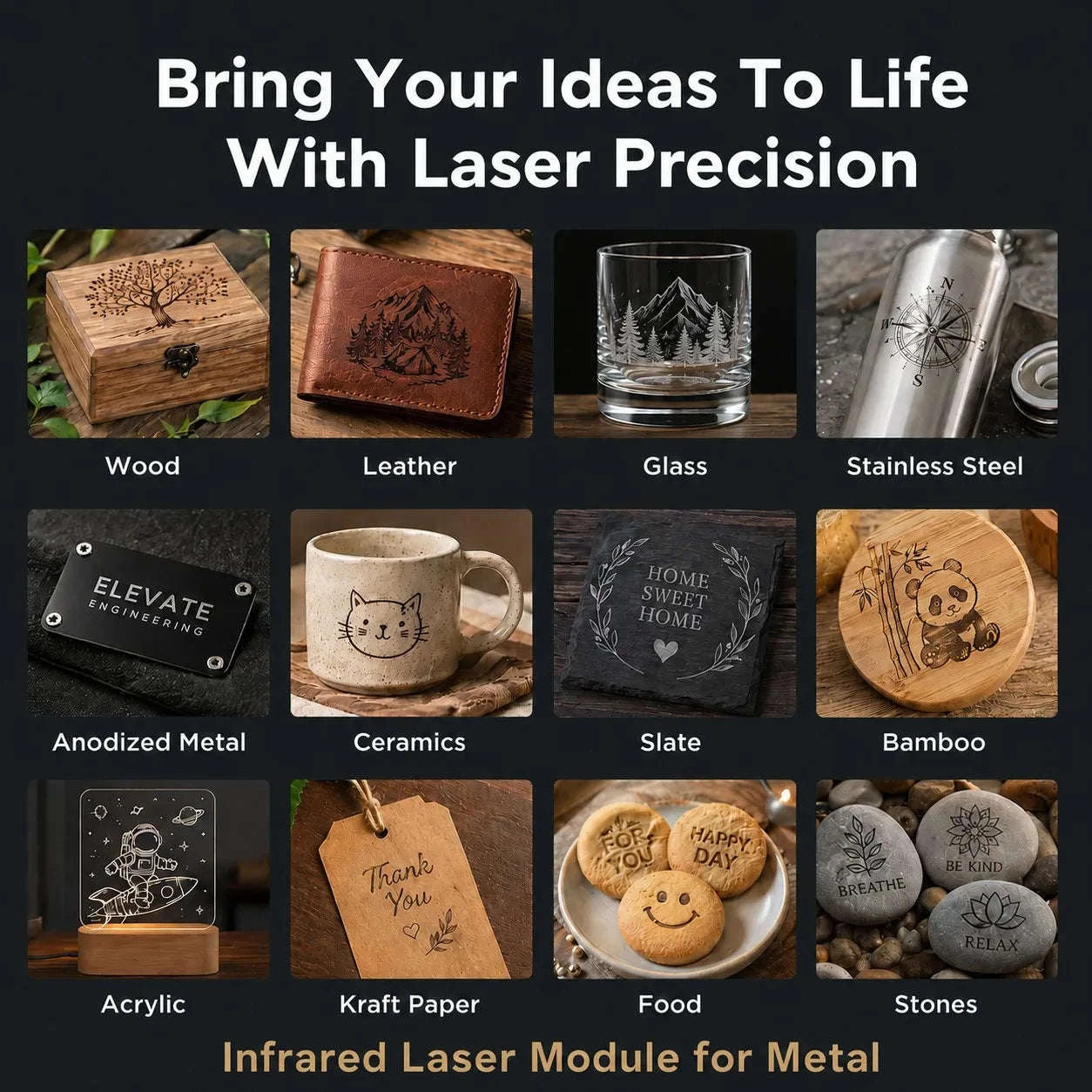 Laser Engraving Machine 5W 10W Free App Control Diode Engraver Cutter-10W Cover and Table / spain