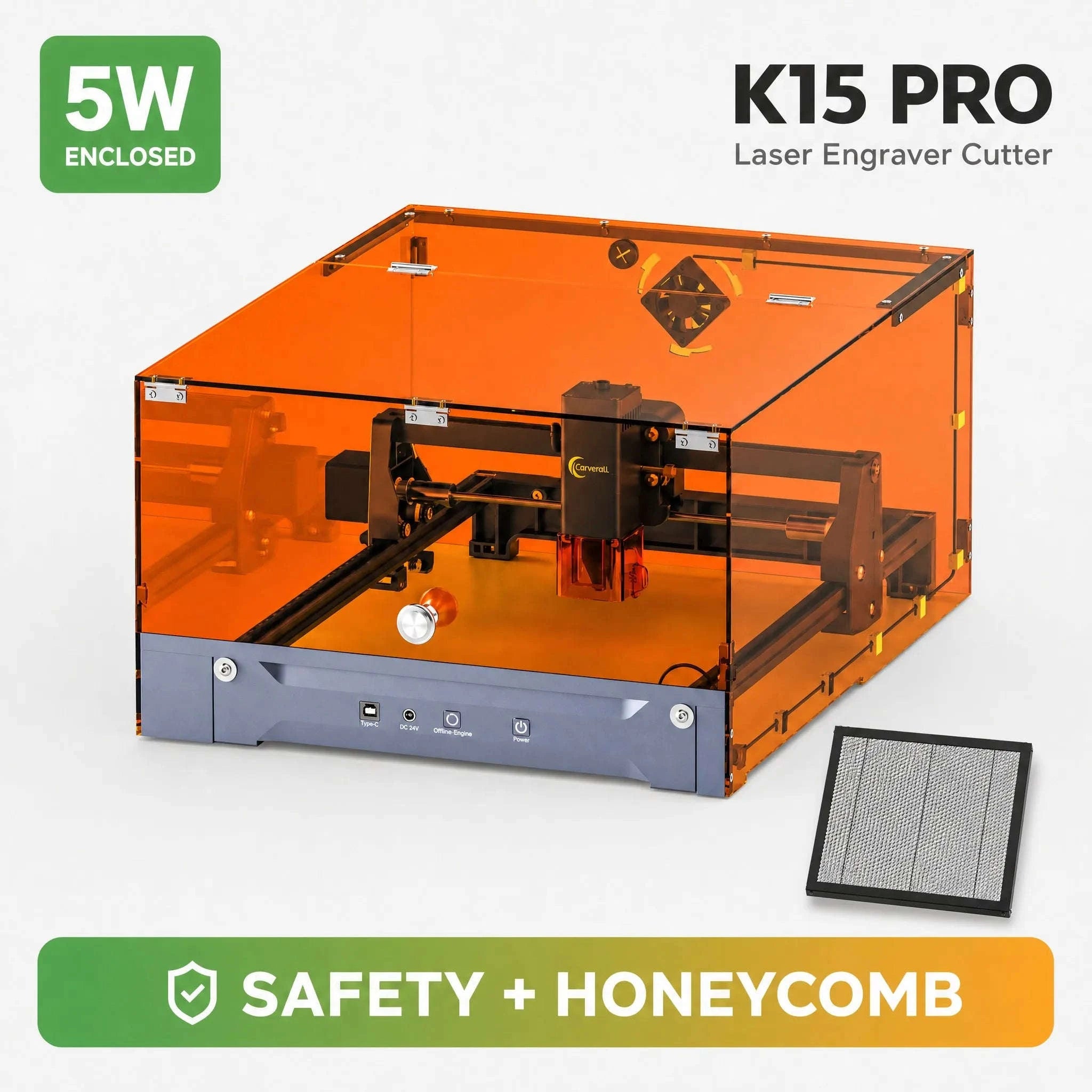 Laser Engraving Machine 5W 10W Free App Control Diode Engraver Cutter-10W Cover and Table / spain