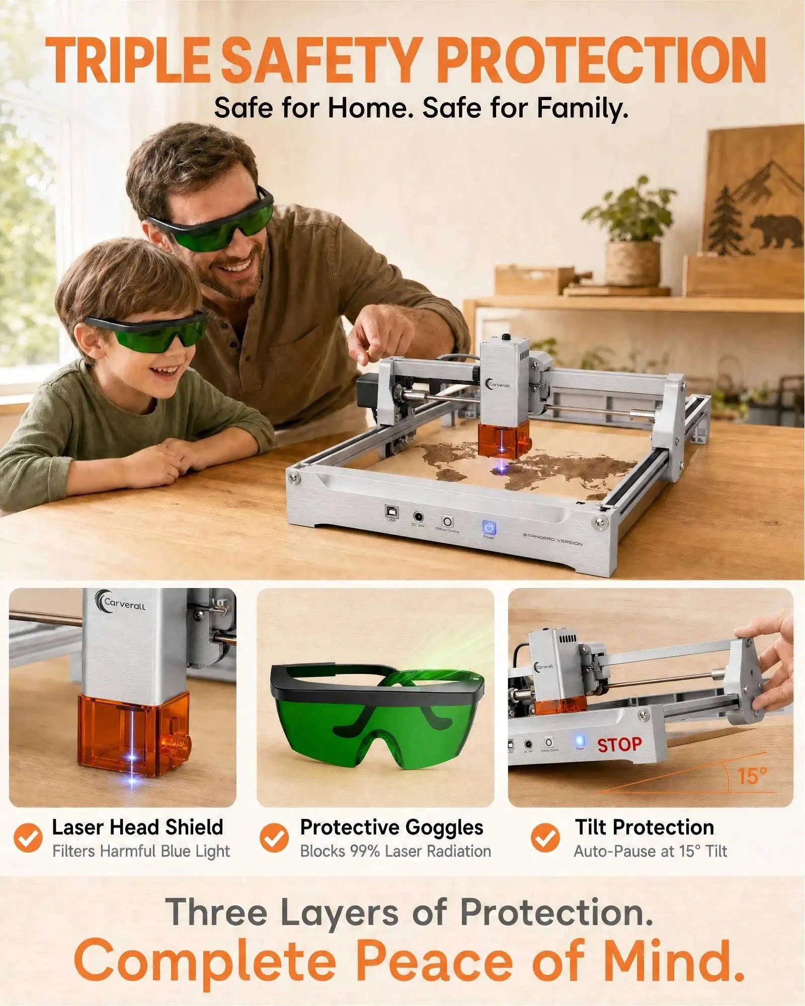 Laser Engraving Machine 7W/12W Diode CNC Machine-Germany / 12W / EU