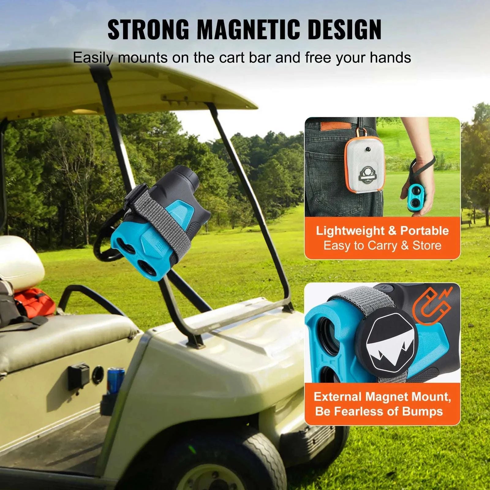 Laser Golf Rangefinder 1300 Yards with Slope & Flag Lock-5-1300 yards / United States