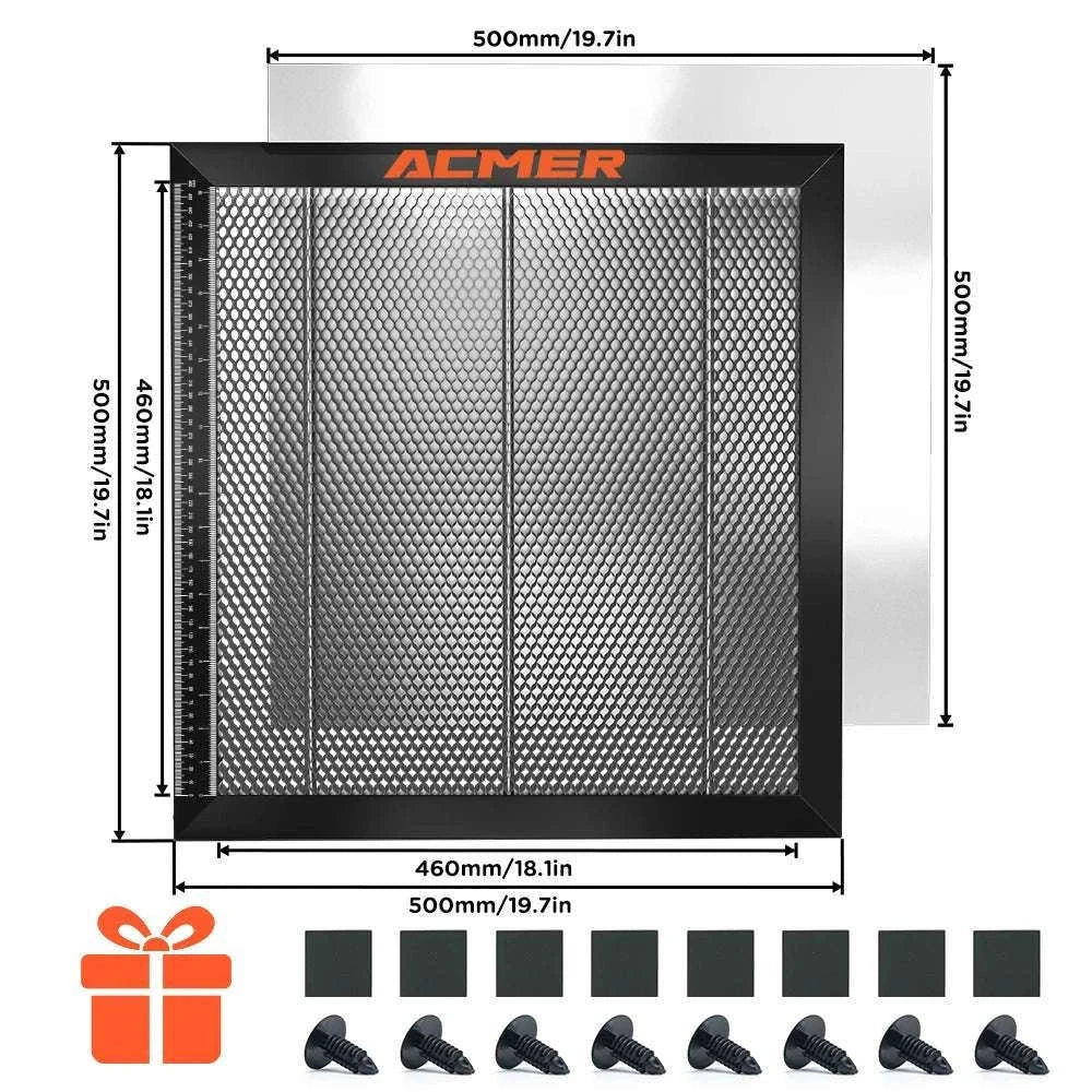 Laser Honeycomb Cutting Table for CO2 & Diode Engravers (Multiple Sizes)-500x500mm / United States
