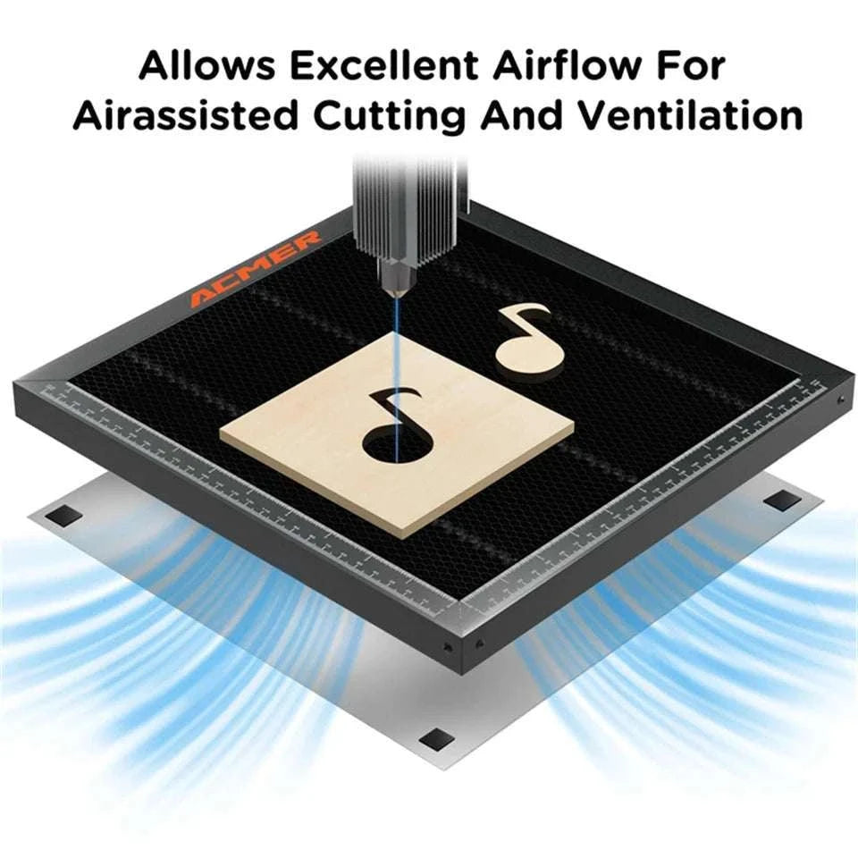 Laser Honeycomb Cutting Table for CO2 & Diode Engravers (Multiple Sizes)-500x500mm / United States