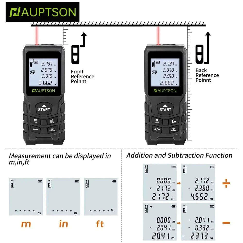 Laser Rangefinder Distance Meter for Fast, Accurate Measuring-100m-OZ046