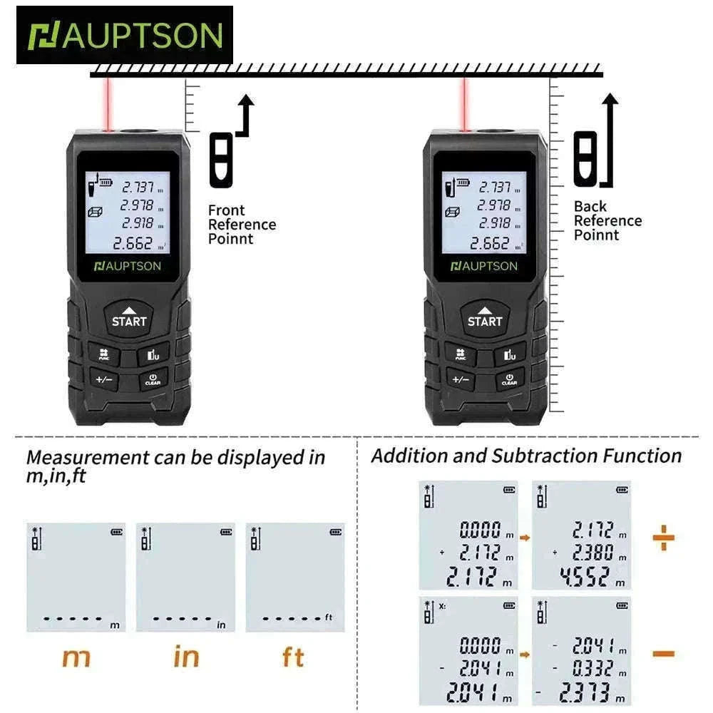 Laser Rangefinder Distance Meter for Fast, Accurate Measuring-100m-OZ046