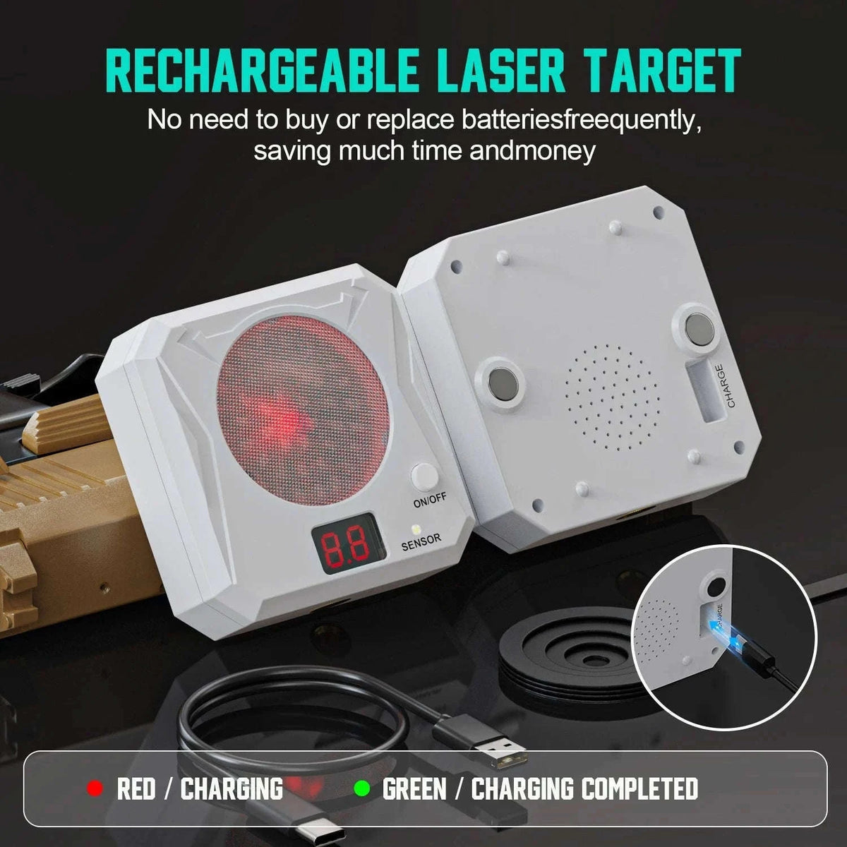 Laser Training Kit with Voice-Activated Target and Score Count-1352 10PCS / Germany